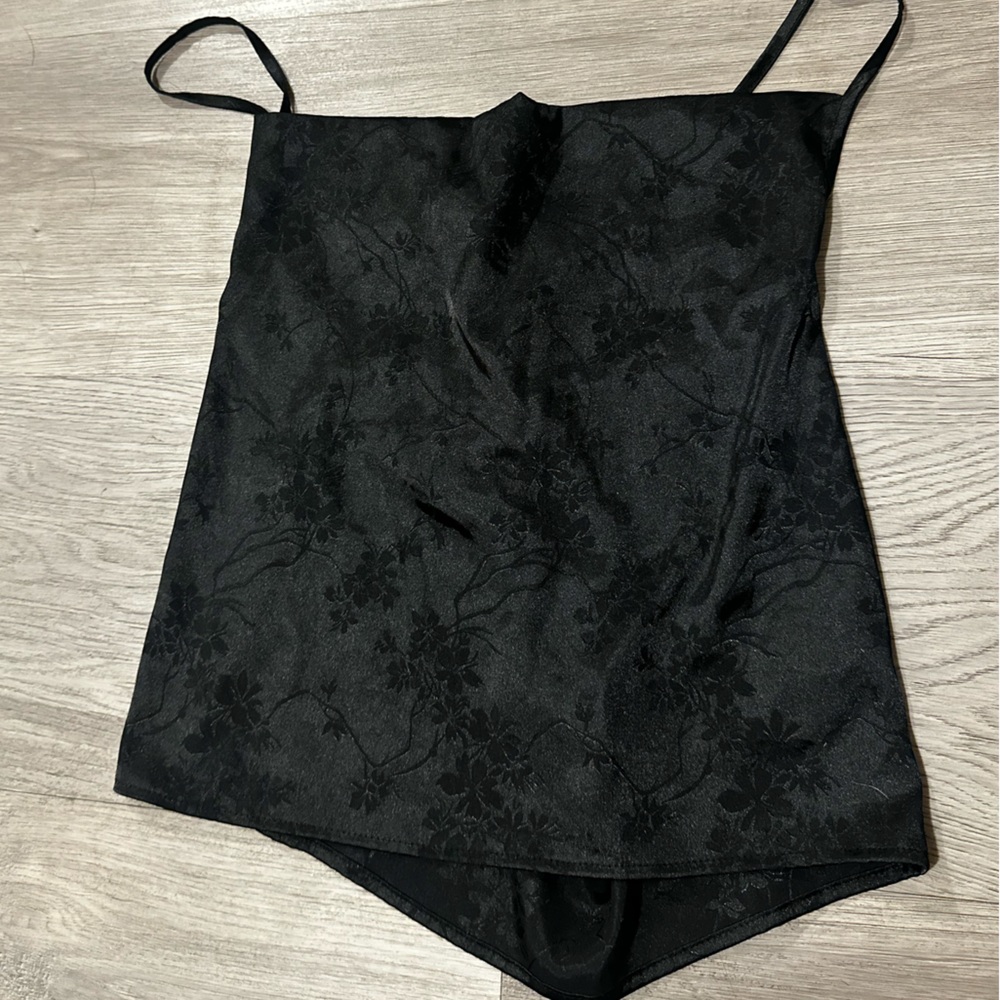 Women’s Black Cowl Neck Tank Top